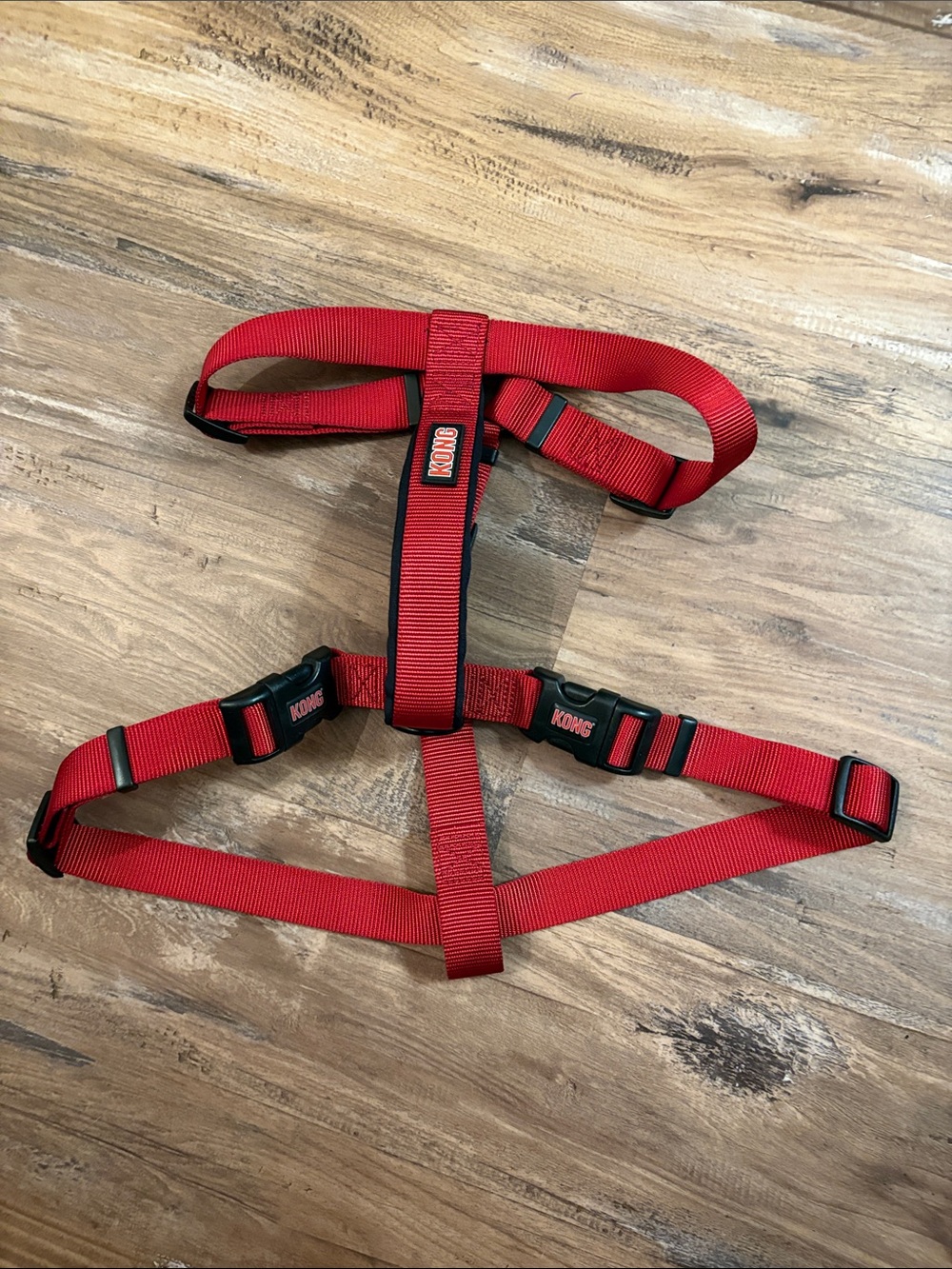 Kong Bright Red Adjustable Harness for dogs. Size large.